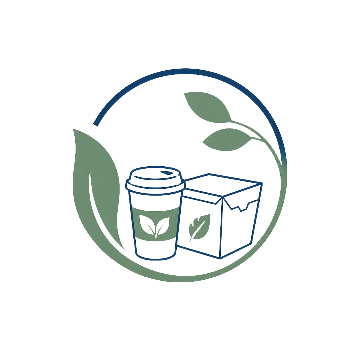 Eco friendly packaging icon